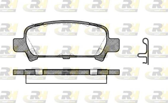 Roadhouse 2729.02 - Brake Pad Set, disc brake www.autospares.lv