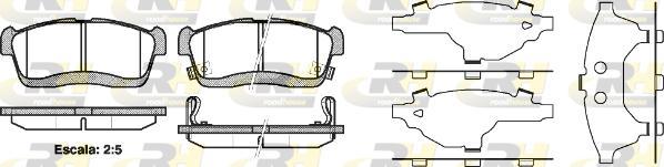 Roadhouse 2724.42 - Brake Pad Set, disc brake www.autospares.lv