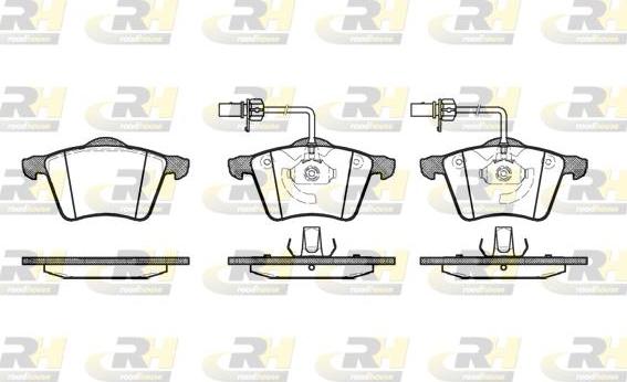 Roadhouse 2721.02 - Brake Pad Set, disc brake www.autospares.lv