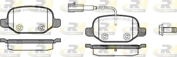 Roadhouse 2727.02 - Bremžu uzliku kompl., Disku bremzes autospares.lv