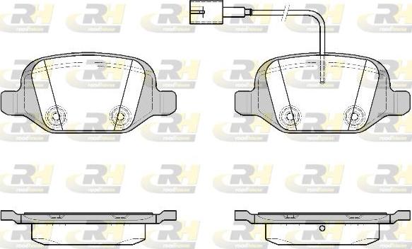 Roadhouse 2727.22 - Bremžu uzliku kompl., Disku bremzes autospares.lv