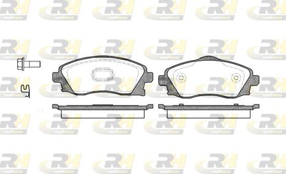 Roadhouse 2774.02 - Brake Pad Set, disc brake www.autospares.lv