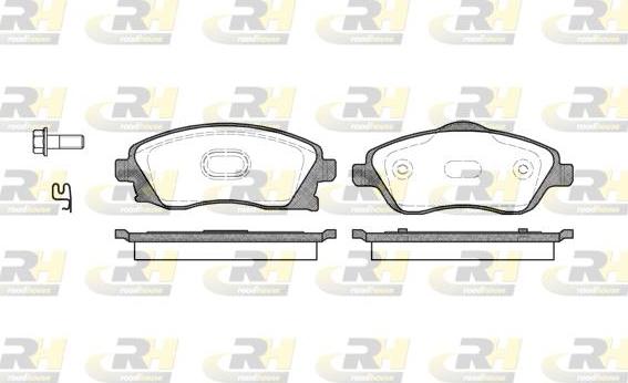 Roadhouse 2774.12 - Brake Pad Set, disc brake www.autospares.lv