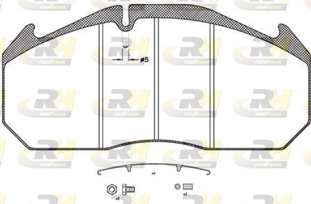 Roadhouse JSX 2506.31 - Brake Pad Set, disc brake www.autospares.lv