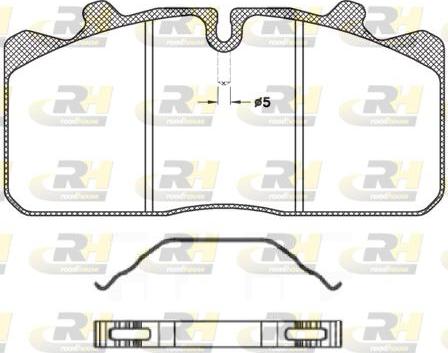 Roadhouse JSX 2658.00 - Brake Pad Set, disc brake www.autospares.lv