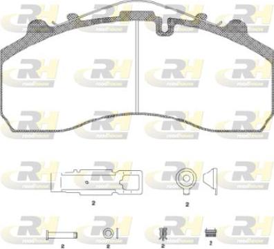 Roadhouse JSX 2637.20 - Bremžu uzliku kompl., Disku bremzes www.autospares.lv