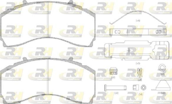 Roadhouse JSX 21480.80 - Brake Pad Set, disc brake www.autospares.lv