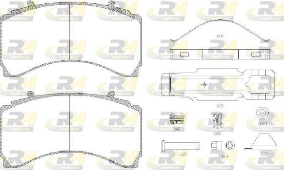 Roadhouse JSX 21479.80 - Brake Pad Set, disc brake www.autospares.lv