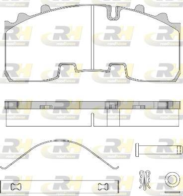 Roadhouse JSX 21556.80 - Brake Pad Set, disc brake www.autospares.lv