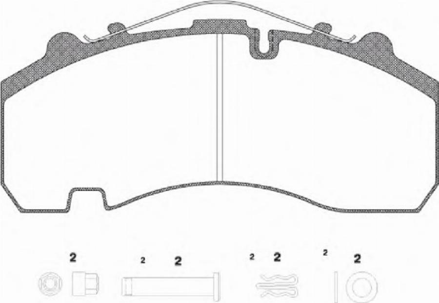 Roadhouse JSX 21076.80 - Bremžu uzliku kompl., Disku bremzes www.autospares.lv