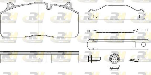 Roadhouse JSX 21316.80 - Bremžu uzliku kompl., Disku bremzes www.autospares.lv