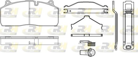 Roadhouse JSX 21316.81 - Bremžu uzliku kompl., Disku bremzes www.autospares.lv