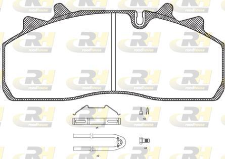 Roadhouse JSX 21254.80 - Bremžu uzliku kompl., Disku bremzes www.autospares.lv