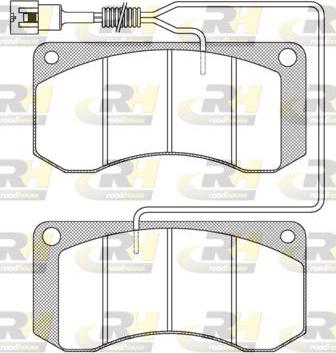 Roadhouse JSX 2258.41 - Brake Pad Set, disc brake www.autospares.lv