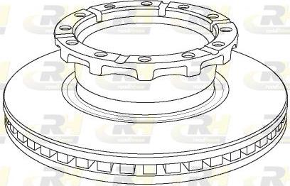 Truckfrenos TF.28.25.1001 - Brake Disc www.autospares.lv