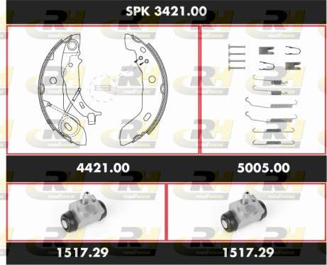 Roadhouse SPK 3421.00 - Bremžu loku komplekts www.autospares.lv