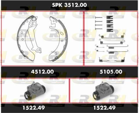 Roadhouse SPK 3512.00 - Bremžu loku komplekts autospares.lv