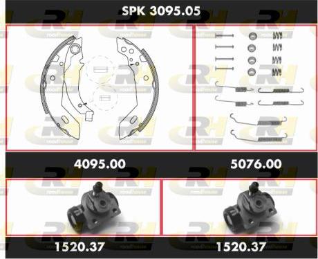 Roadhouse SPK 3095.05 - Bremžu loku komplekts autospares.lv