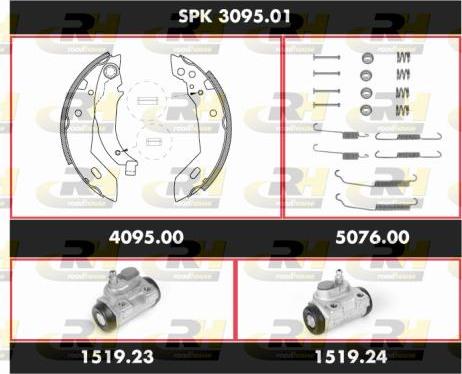 Roadhouse SPK 3095.01 - Bremžu loku komplekts autospares.lv