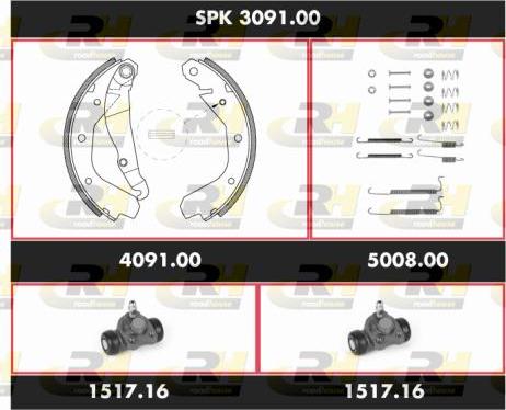 Roadhouse SPK 3091.00 - Bremžu loku komplekts autospares.lv