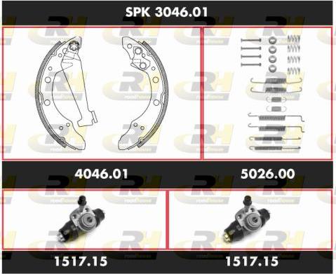 Roadhouse SPK 3046.01 - Bremžu loku komplekts autospares.lv