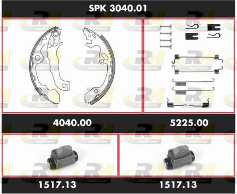 Roadhouse SPK 3040.01 - Bremžu loku komplekts www.autospares.lv