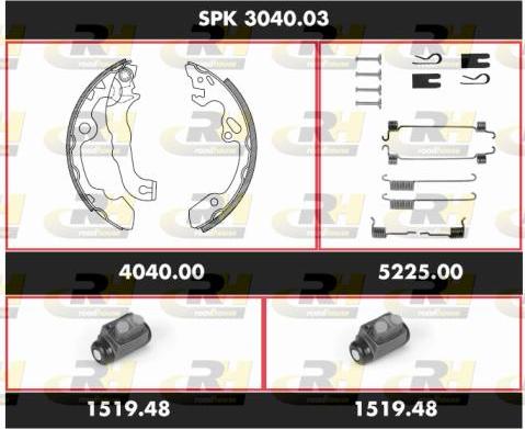 Roadhouse SPK 3040.03 - Bremžu loku komplekts autospares.lv