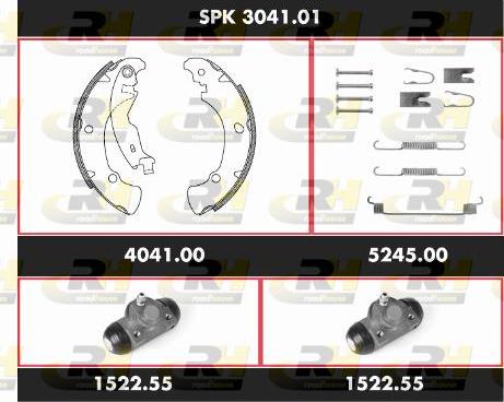 Roadhouse SPK 3041.01 - Bremžu loku komplekts autospares.lv