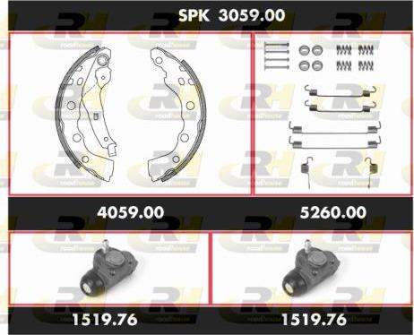 Roadhouse SPK 3059.00 - Bremžu loku komplekts www.autospares.lv