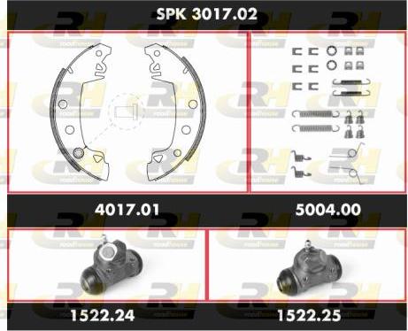 Roadhouse SPK 3017.02 - Brake Shoe Set www.autospares.lv