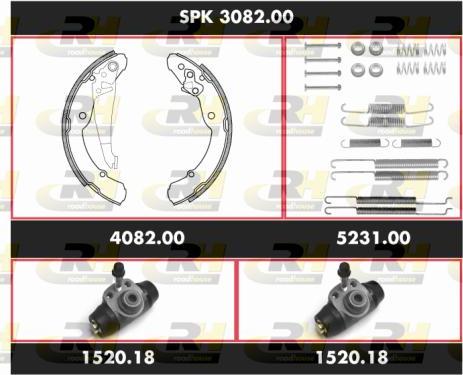 Roadhouse SPK 3082.00 - Bremžu loku komplekts autospares.lv