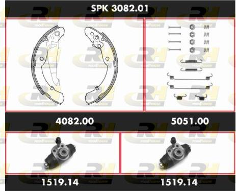 Roadhouse SPK 3082.01 - Bremžu loku komplekts autospares.lv