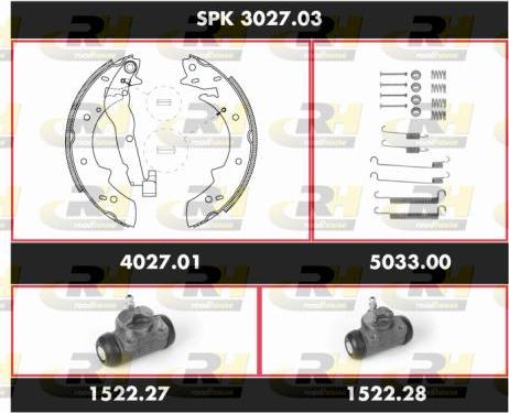 Roadhouse SPK 3027.03 - Bremžu loku komplekts autospares.lv