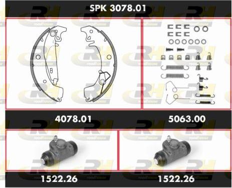 Roadhouse SPK 3078.01 - Bremžu loku komplekts autospares.lv