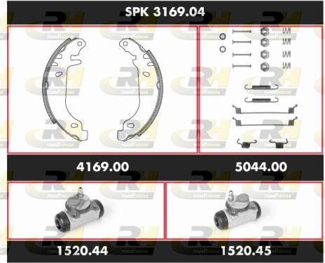 Roadhouse SPK 3169.04 - Bremžu loku komplekts www.autospares.lv