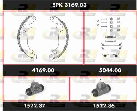 Roadhouse SPK 3169.03 - Bremžu loku komplekts autospares.lv