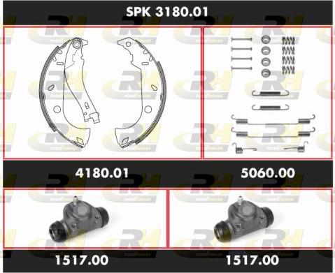 Roadhouse SPK 3180.01 - Bremžu loku komplekts autospares.lv