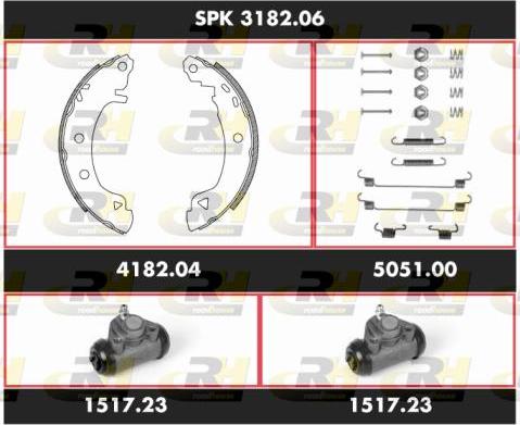 Roadhouse SPK 3182.06 - Bremžu loku komplekts www.autospares.lv