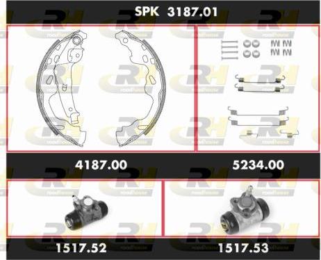 Roadhouse SPK 3187.01 - Bremžu loku komplekts autospares.lv