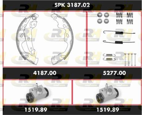 Roadhouse SPK 3187.02 - Bremžu loku komplekts autospares.lv