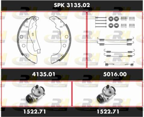 Roadhouse SPK 3135.02 - Bremžu loku komplekts www.autospares.lv