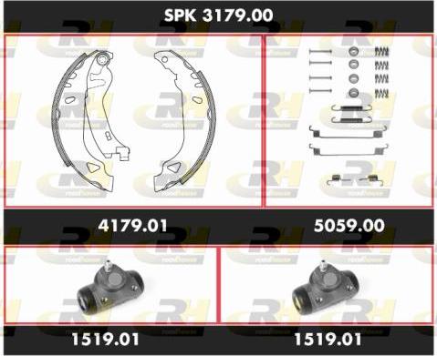 Roadhouse SPK 3179.00 - Bremžu loku komplekts autospares.lv