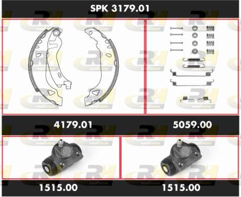 Roadhouse SPK 3179.01 - Bremžu loku komplekts autospares.lv