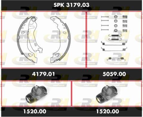 Roadhouse SPK 3179.03 - Bremžu loku komplekts autospares.lv