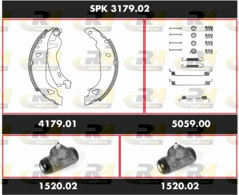 Roadhouse SPK 3179.02 - Bremžu loku komplekts autospares.lv