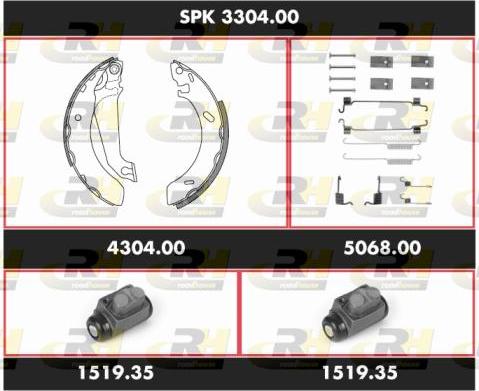 Roadhouse SPK 3304.00 - Bremžu loku komplekts autospares.lv