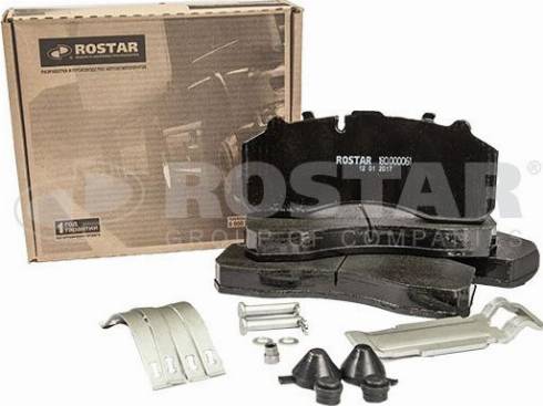 Rostar 180.000061 - Brake Pad Set, disc brake www.autospares.lv