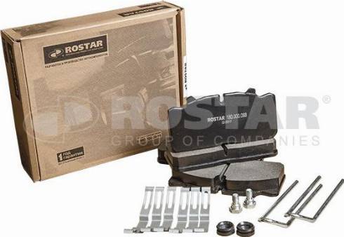 Rostar 180.000088 - Bremžu uzliku kompl., Disku bremzes www.autospares.lv