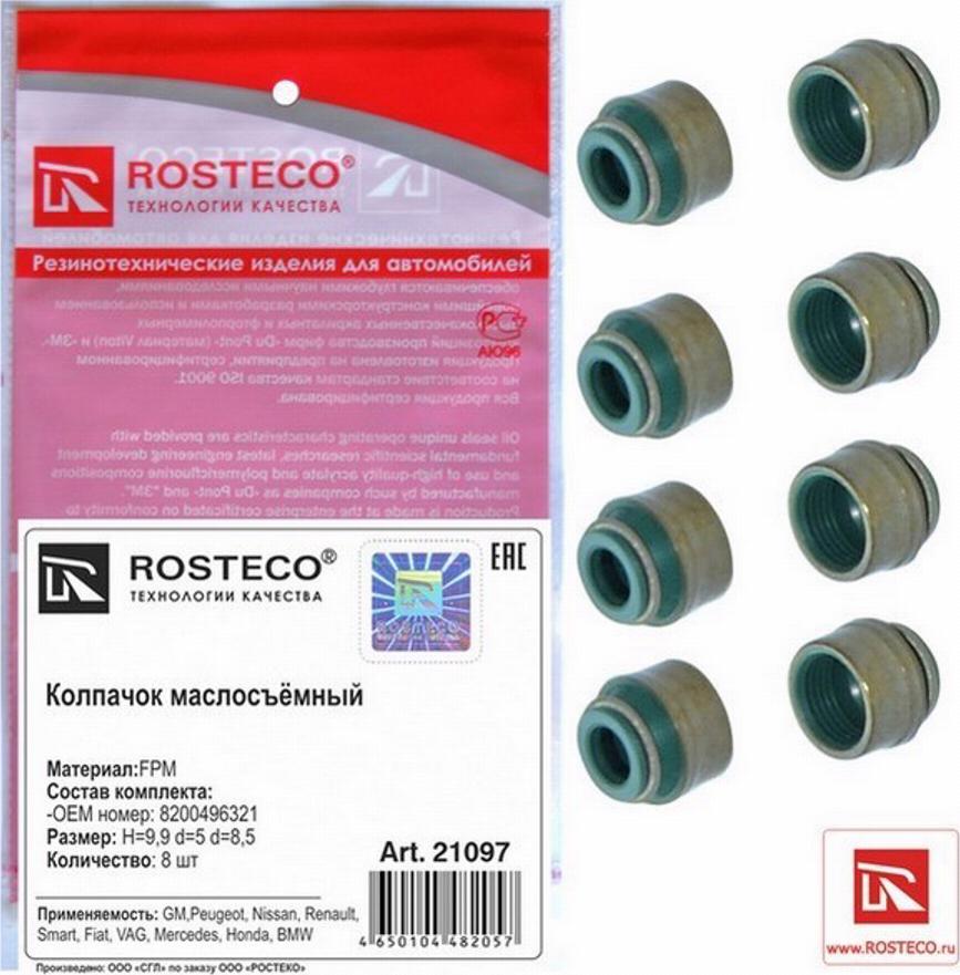 Rosteco 21097 - Seal Ring, valve stem www.autospares.lv