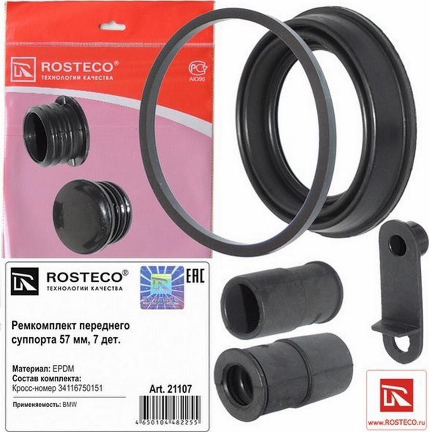 Rosteco 21107 - Remkomplekts, Bremžu suports autospares.lv